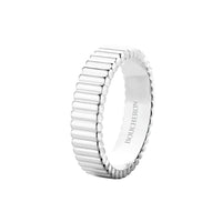 Quatre Grosgrain white gold Ring - White gold