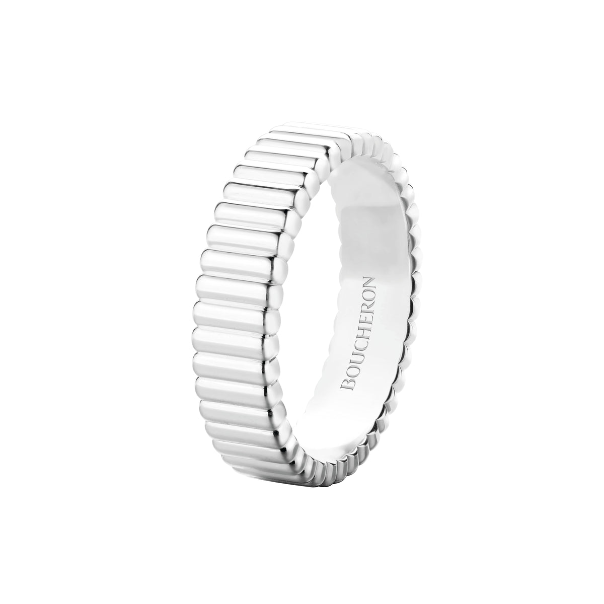 Quatre Grosgrain white gold Ring - White gold