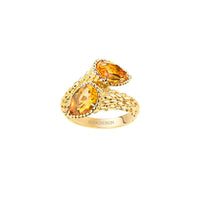 Serpent Bohème yellow gold & citrin Ring - Yellow