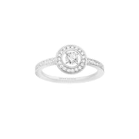 Ava white gold & diamond 0,20 carat Ring - White