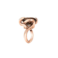 Kaa Le Serpent pink gold & smoky quartz Ring - Pink