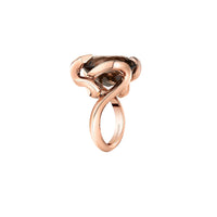 Kaa Le Serpent pink gold & smoky quartz Ring - Pink