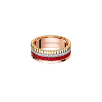 Quatre Red Edition S 3 gold & diamonds Ring - White & Yellow & Pink
