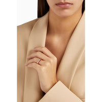 Quatre Red Edition S 3 gold & diamonds Ring - White & Yellow & Pink