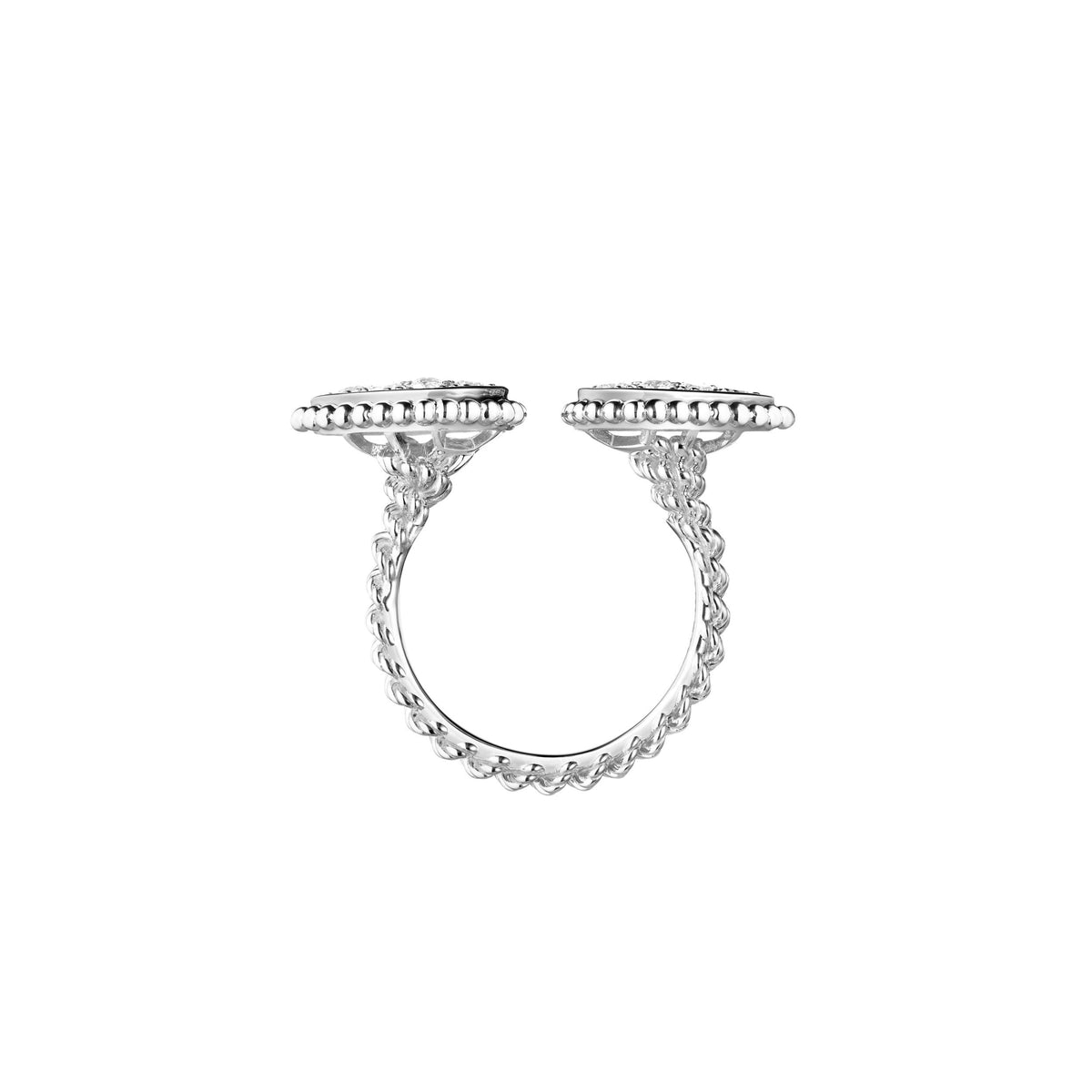 Serpent Bohème S Motifs white gold & diamonds Ring - White