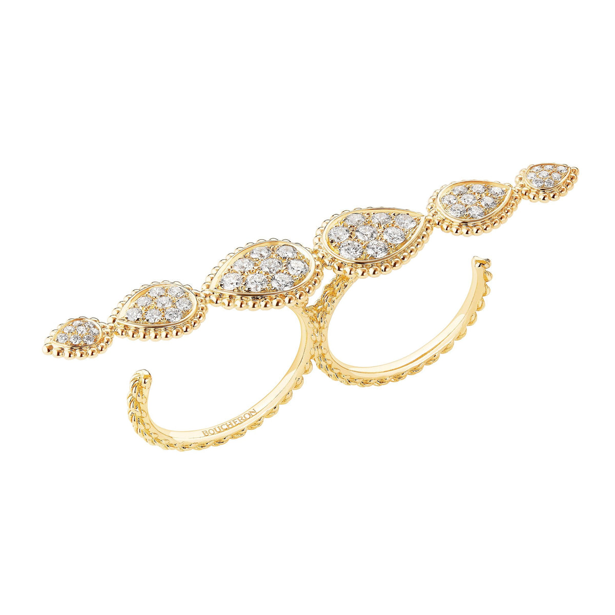 Serpent Bohème Multi-Motifs yellow gold & diamonds Ring - Yellow