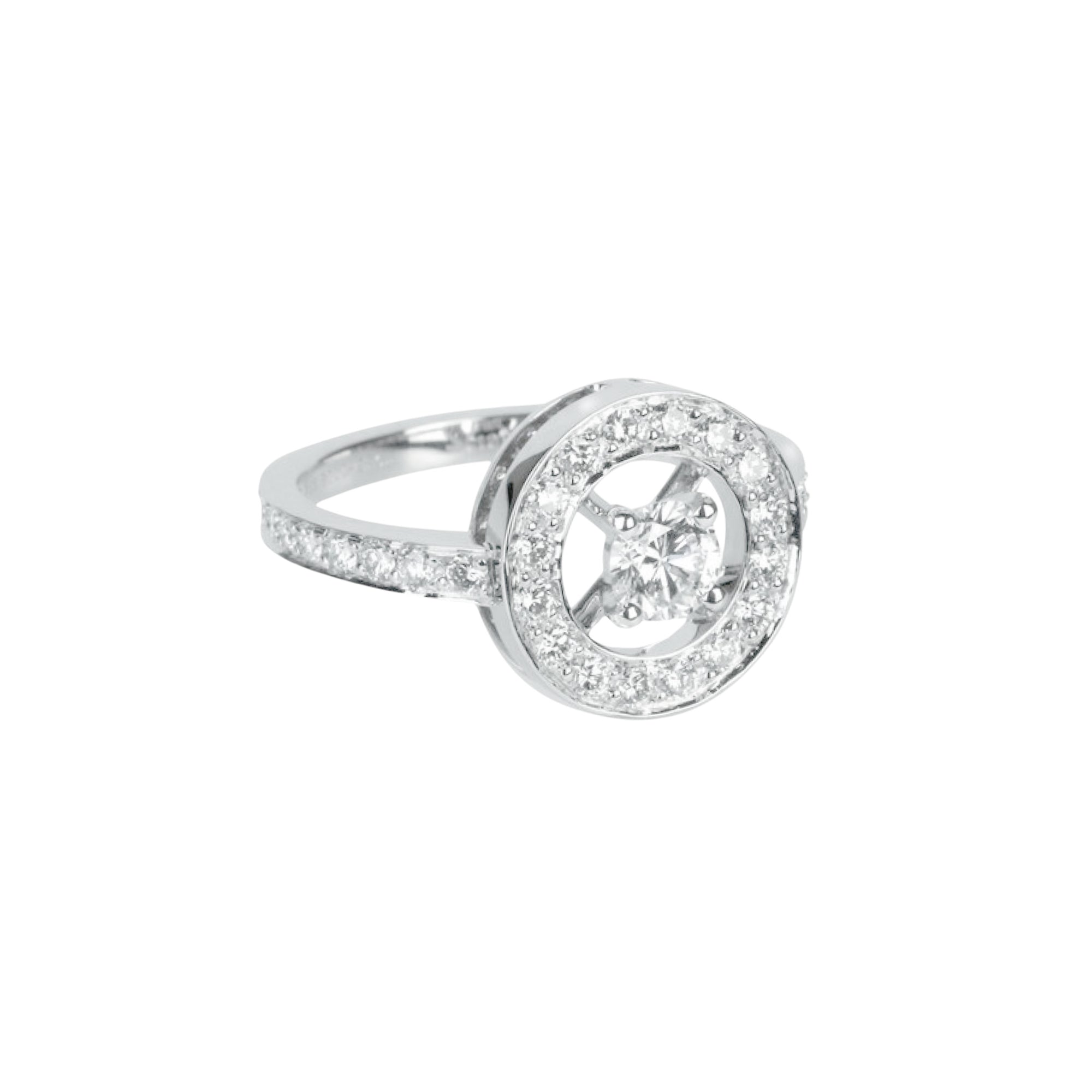 Ava white gold & round diamond 0,25 carat Ring - White