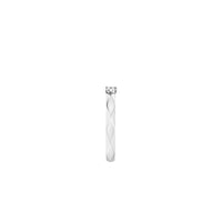 Facette platinum & round diamond 0.20 carat Solitaire - Platinum
