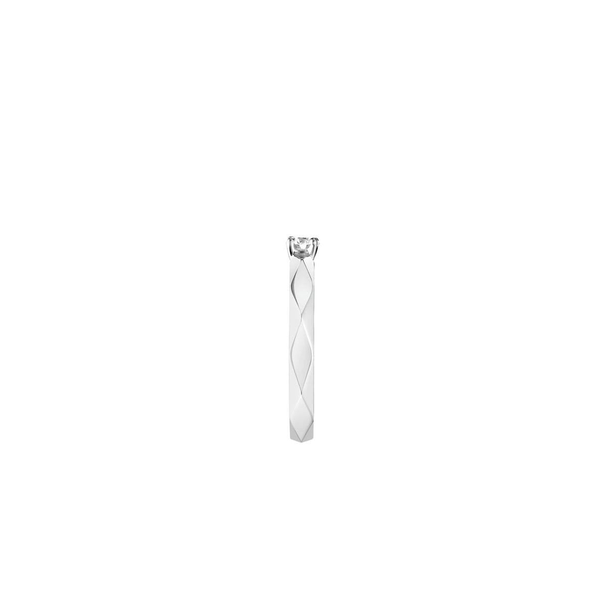Facette platinum & round diamond 0.20 carat Solitaire - Platinum