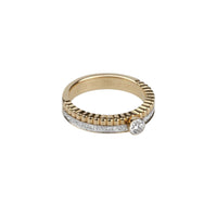 Quatre Radiant Edition yellow and white gold & round diamond 0,20 carat Solitaire - Yellow & White