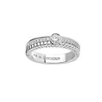Quatre radiant edition white gold & round diamond 0.20 carat Solitaire - White gold
