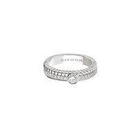 Quatre radiant edition white gold & round diamond 0.20 carat Solitaire - White gold