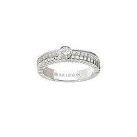 Quatre radiant edition white gold & round diamond 0.20 carat Solitaire - White gold