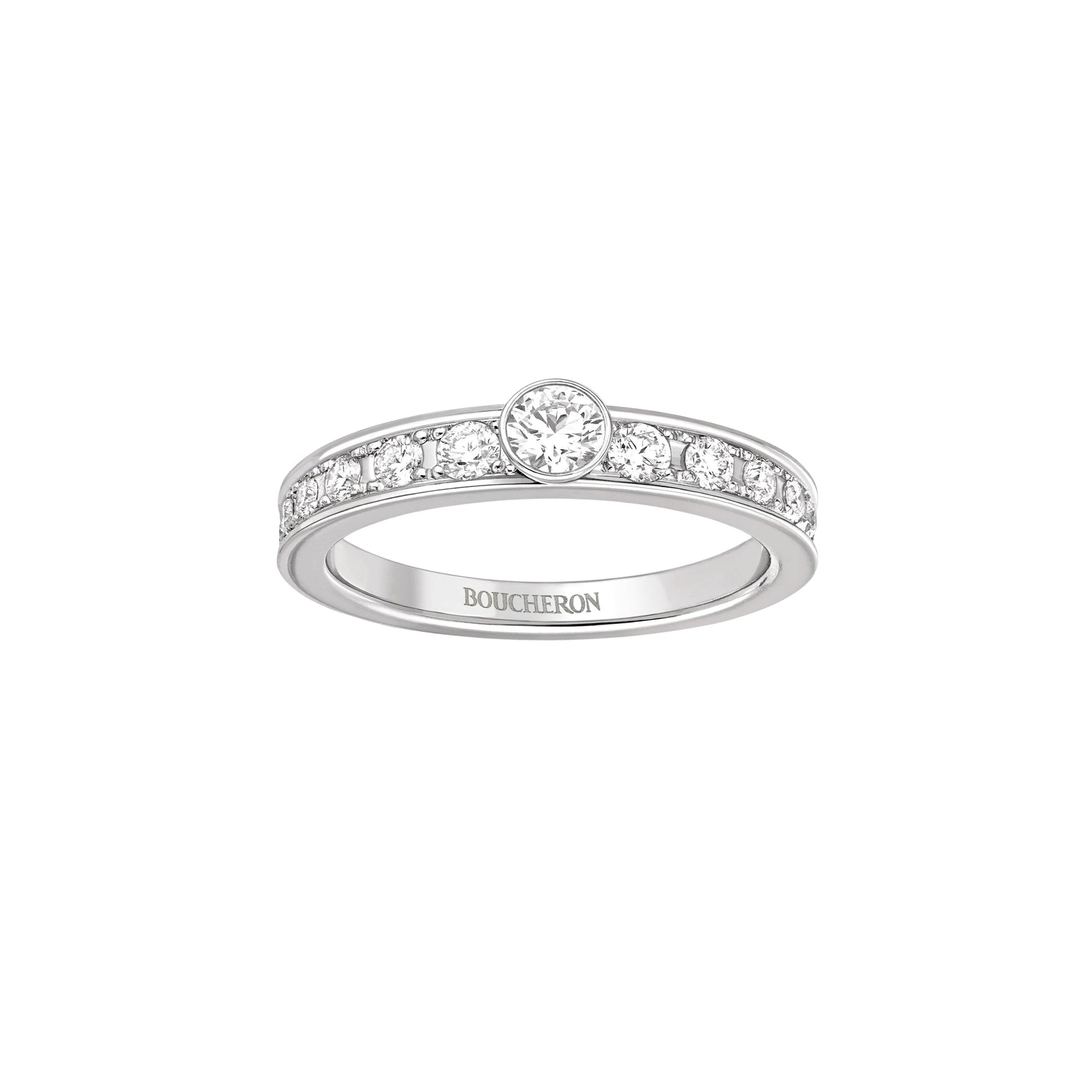 Quatre Radiant Edition platinum & diamond 0.20 carat Solitaire - White