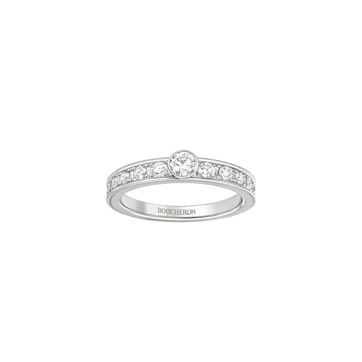 Quatre Radiant Edition platinum & diamond 0.20 carat Solitaire - White