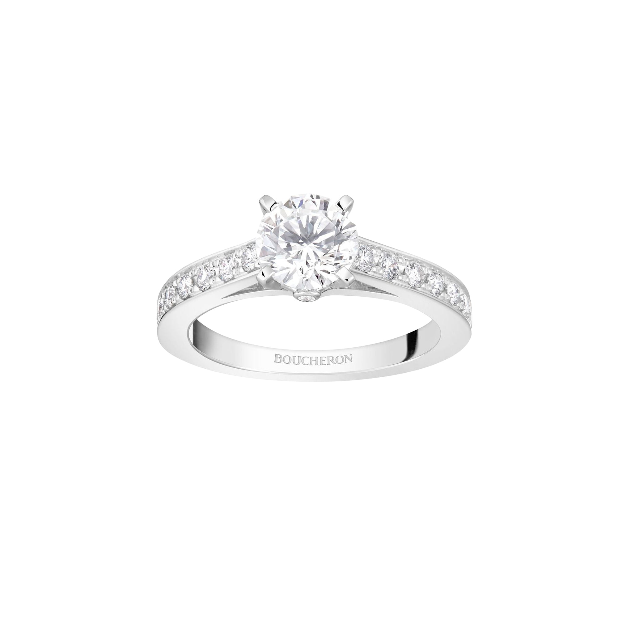 Beloved platinum & round diamond 0.50 carat Solitaire - Platinum