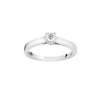 Beloved platinum & round diamond 0.20 carat Solitaire - White