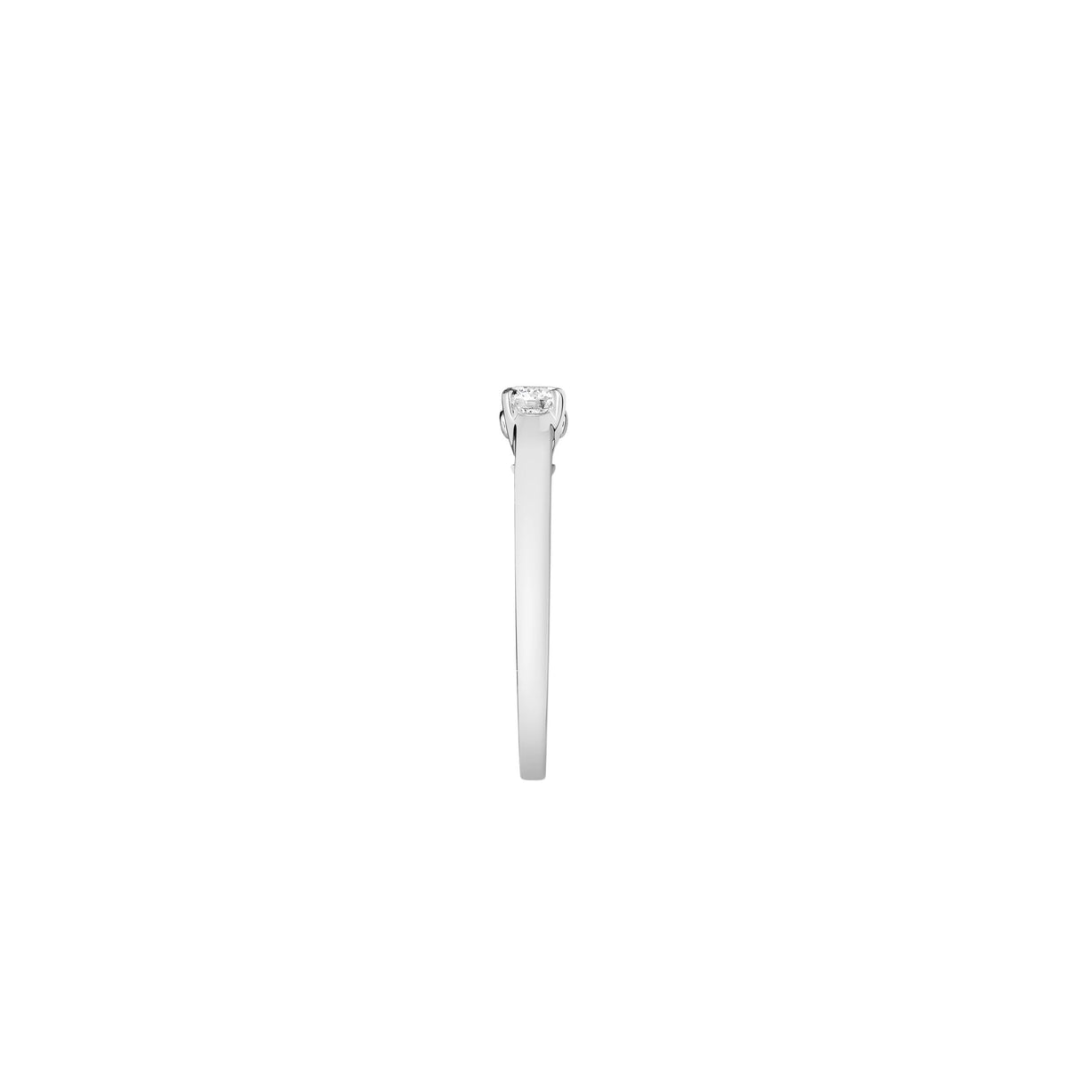 Beloved platinum & round diamond 0.20 carat Solitaire - White