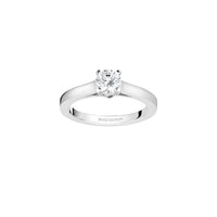 Beloved platinum & round diamond 0,50 carat Solitaire - White