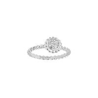 Serpent Boheme white gold & round diamond 0,40 carat Solitaire - White