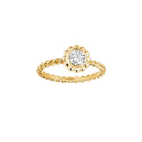 Serpent Boheme yellow gold & round diamond 0,40 carat Solitaire - Yellow