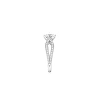 Pont de Paris platinum & round diamond 0.70 carat Solitaire - Platinum
