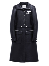 Iconic vinyl Coat - Blue