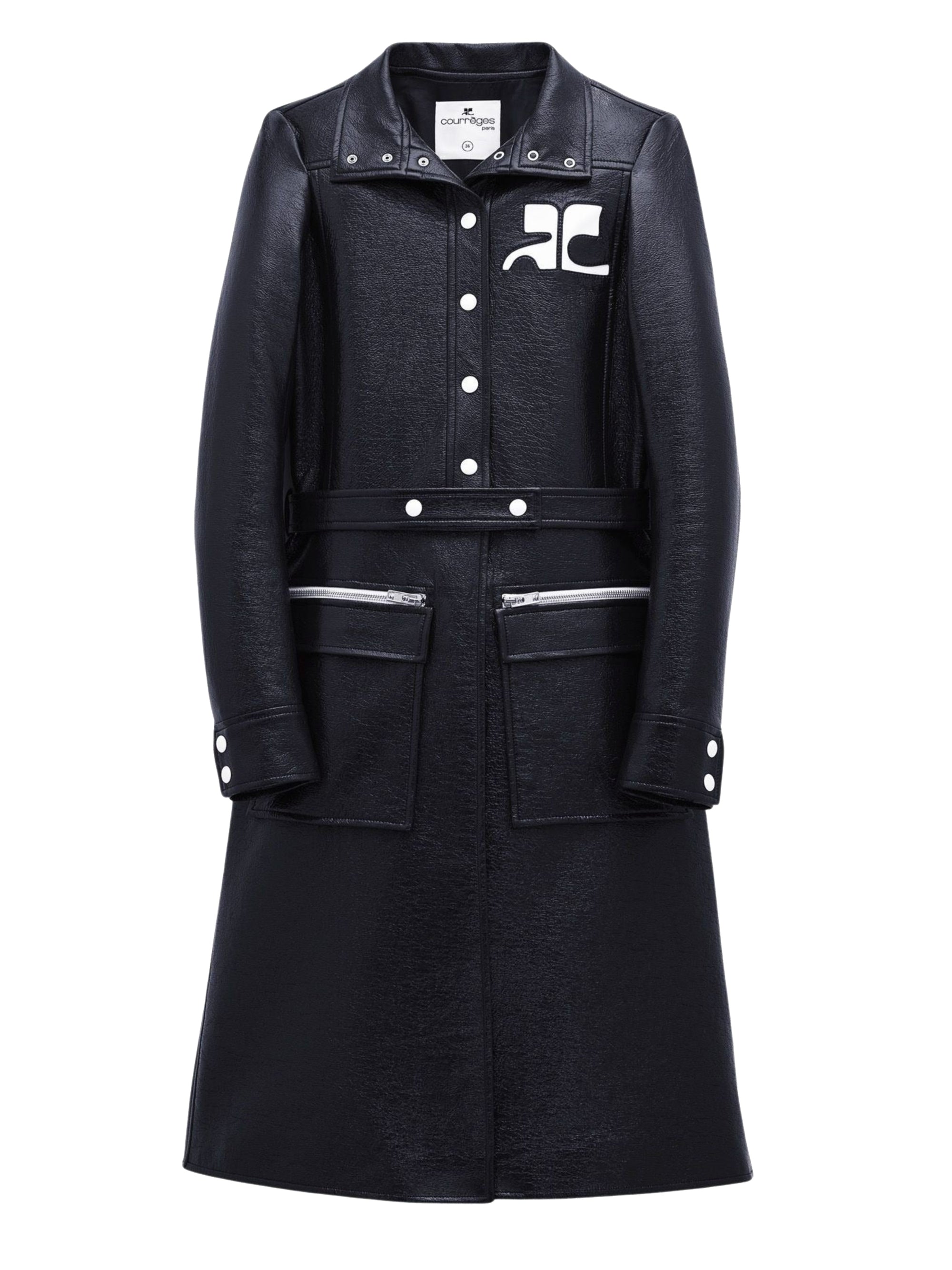 Iconic vinyl Coat - Blue