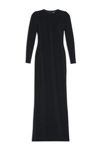 Maxi Crewneck black Dress - Black