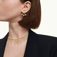 Serpent Bohème Multi-Motifs yellow gold & diamonds Single Stud Earring - Yellow