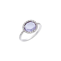 Colpo di fulmine Amethyst Diamond & White gold Ring - White gold