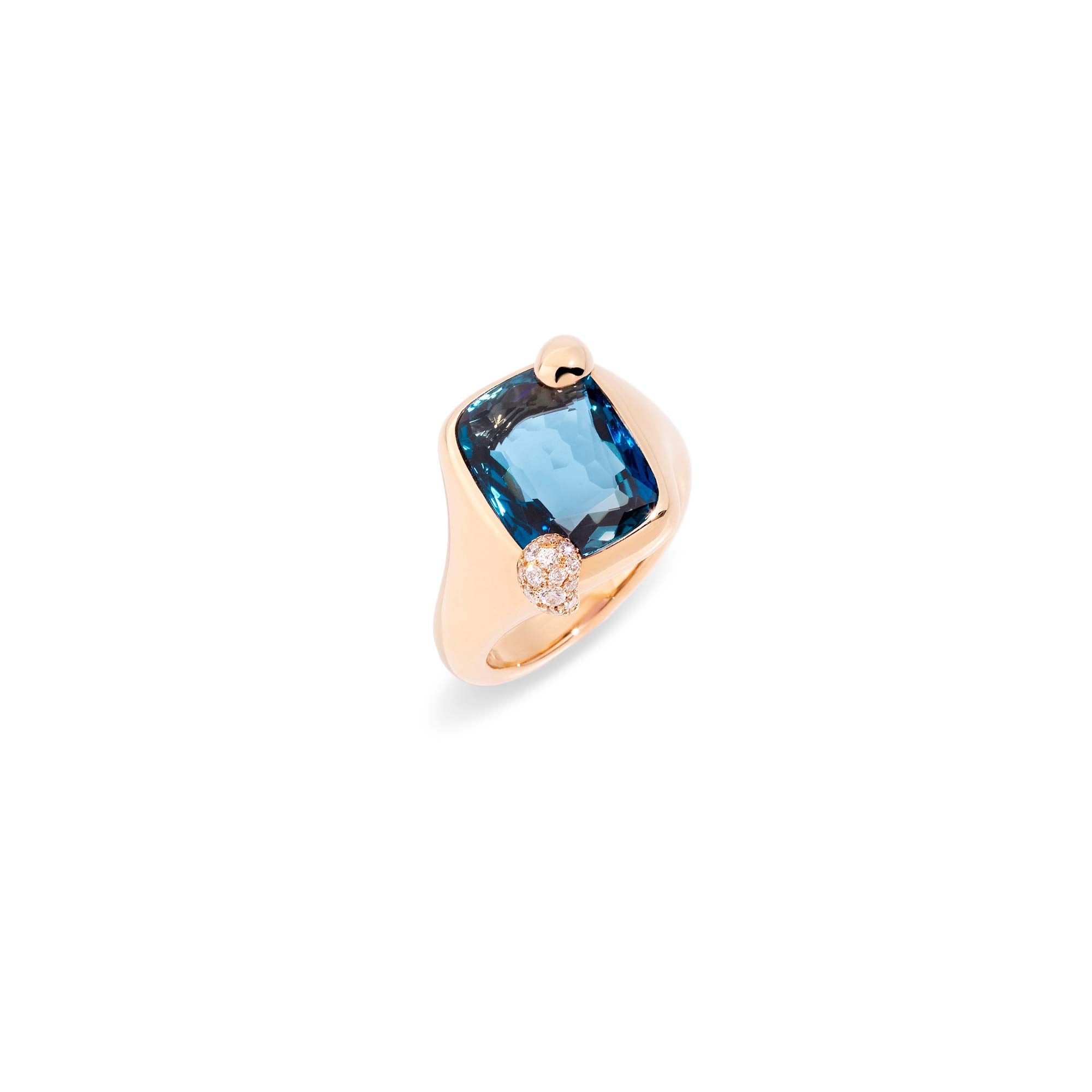 Ring Ritratto Mini London Blue Topaz Diamond