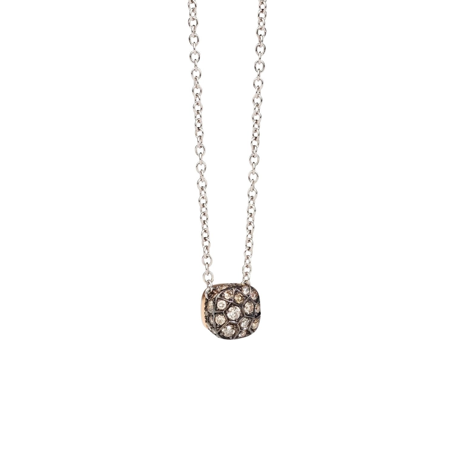 Nudo Petit rose gold & diamonds Necklace - Rose Gold