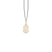 Gold Pendant - Matt Rose Gold