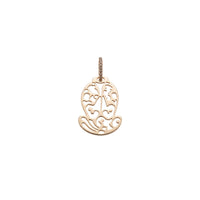 Gold Pendant - Matt Rose Gold