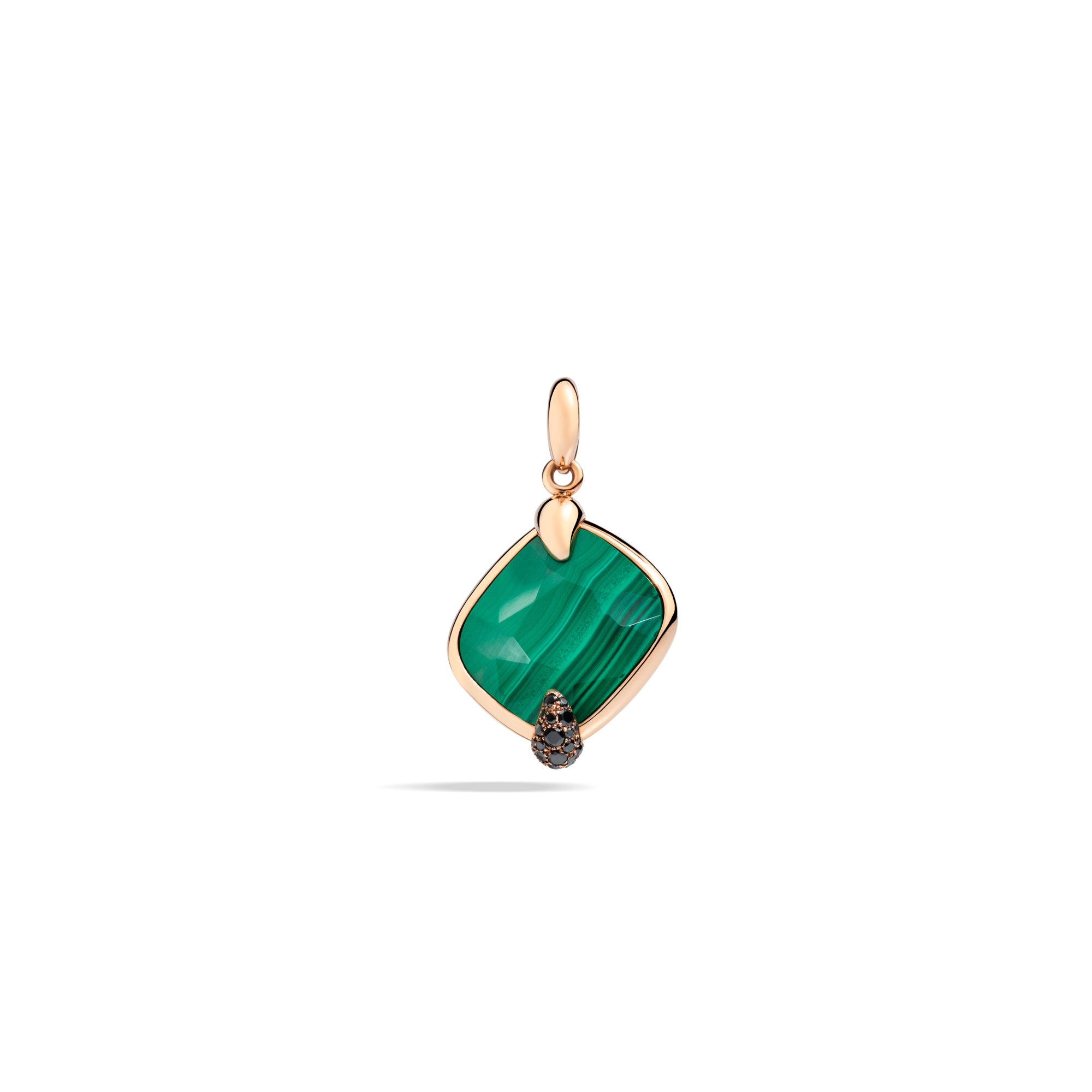 Pendant Ritratto Malachite Diamond