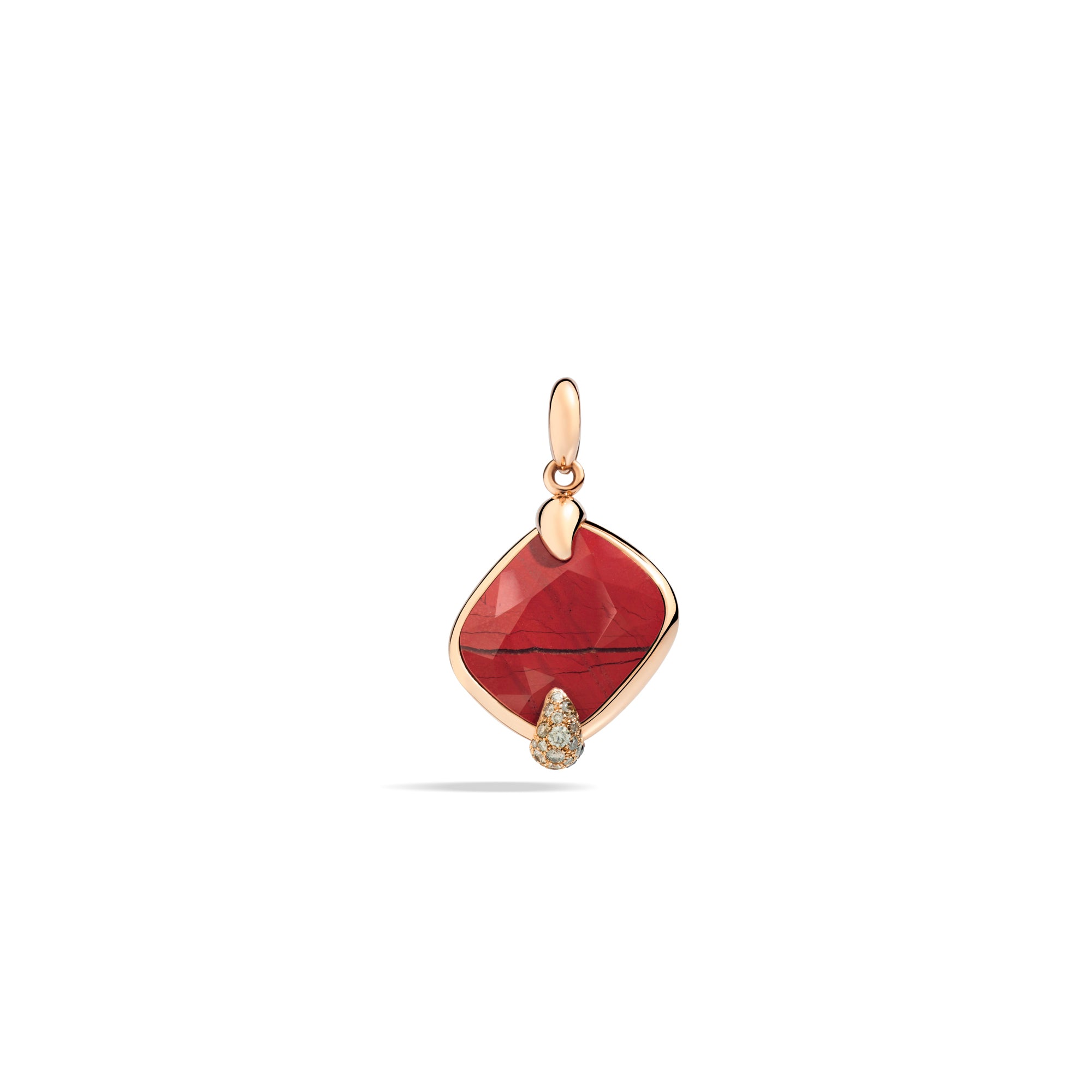 Pendant Ritratto Red Jasper Diamond