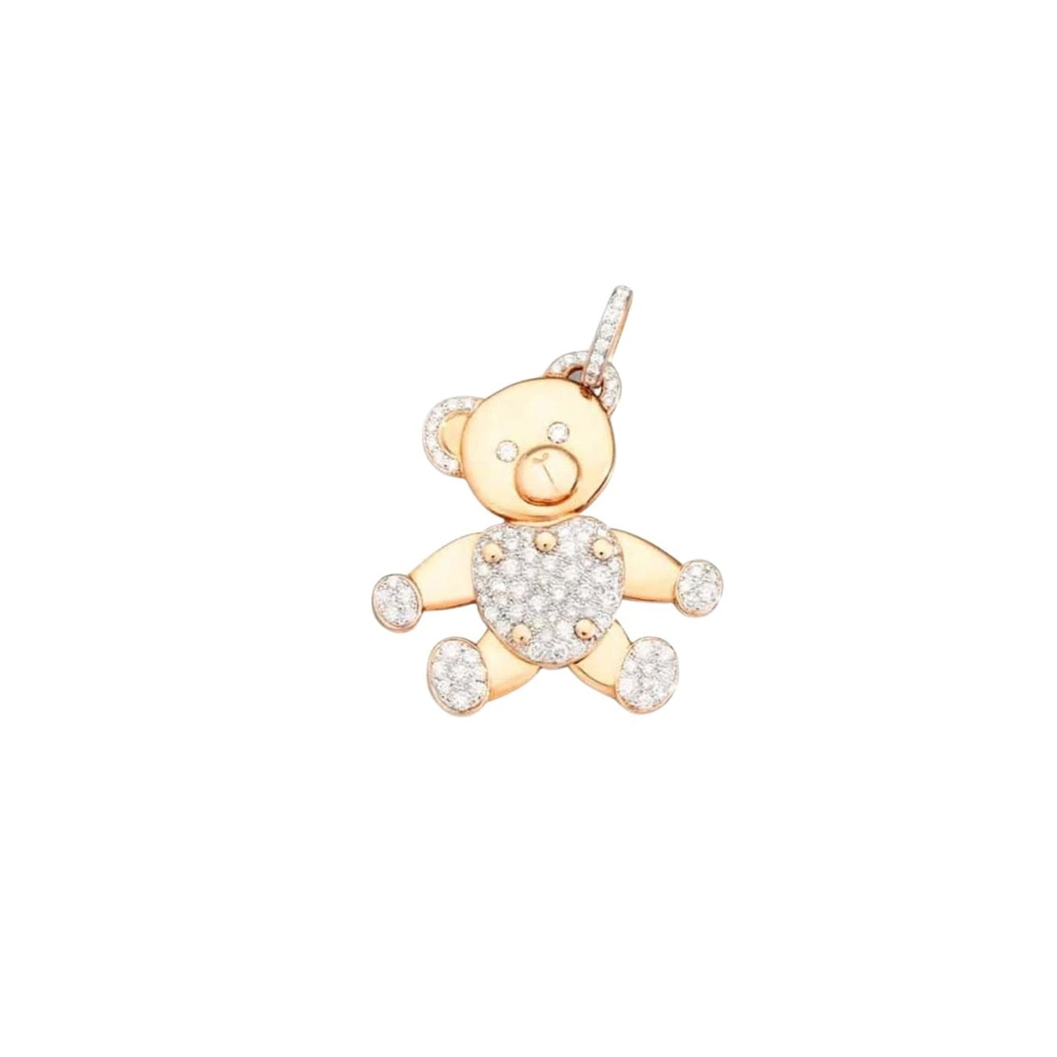 Orsetto Diamond & Rose gold Pendant - Rose gold