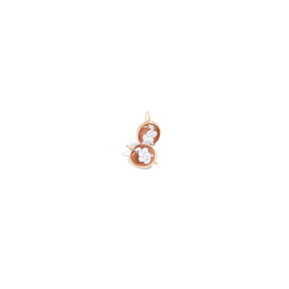 Eva Earrings - Matt Rose Gold