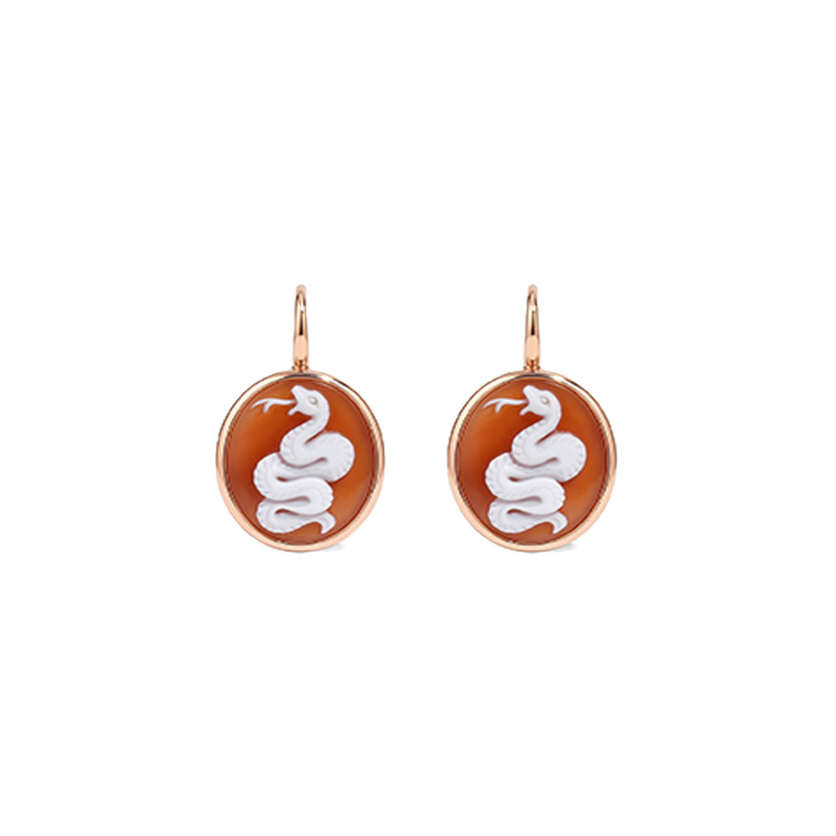 Eva Earrings - Matt Rose Gold