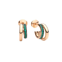 Pomellato together Emerald & Rose gold Earrings - Rose gold