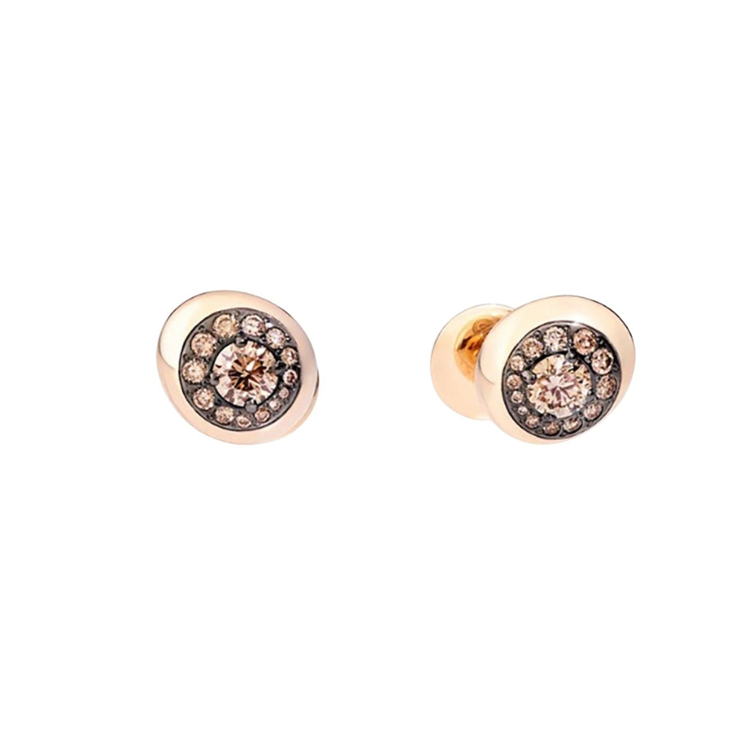 Nuvola Diamond & Rose gold Earrings - Rose gold