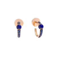 M'ama non M'ama Lapis Sapphires & Rose gold Earrings - Rose gold