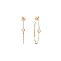 M'ama non M'ama Diamond & Rose gold Earrings - Rose gold