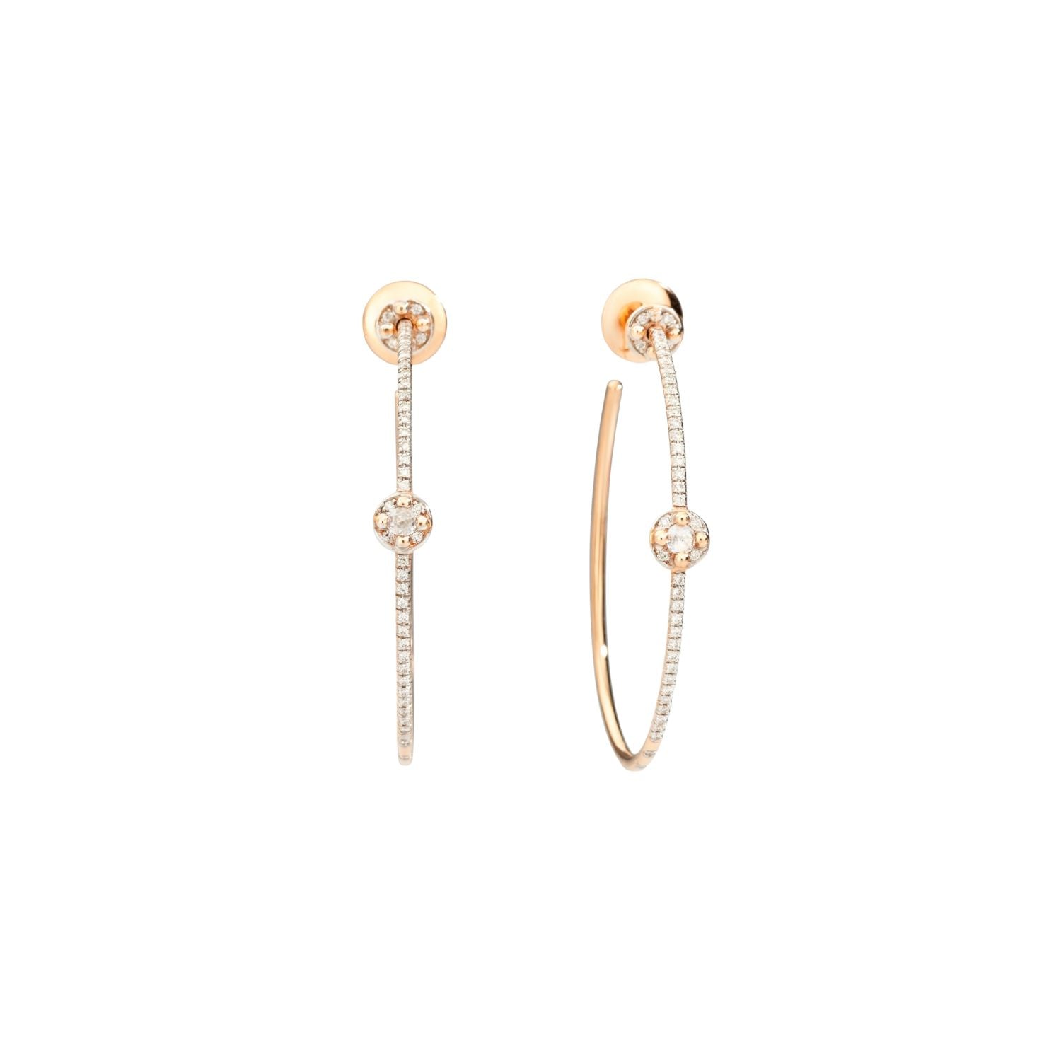 M'ama non M'ama Diamond & Rose gold Earrings - Rose gold