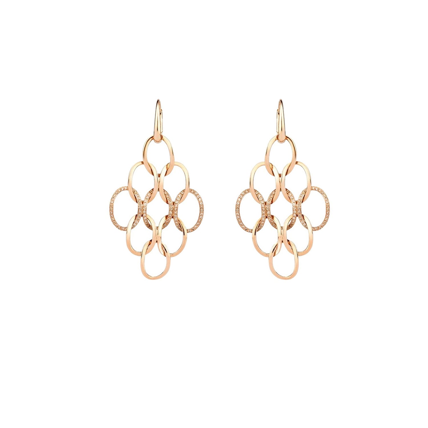 Brera Diamond & Rose gold Earrings - Rose gold