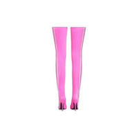Balenciaga x Adidas Knife neon pink & white 110mm Over-the-knee-boots - Neon Pink & White