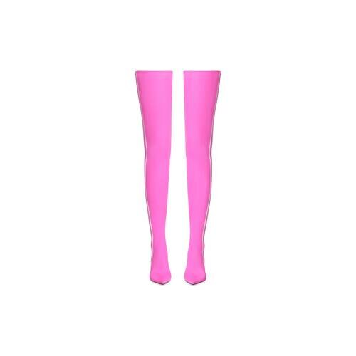 Balenciaga x Adidas Knife neon pink & white 110mm Over-the-knee-boots - Neon Pink & White