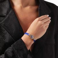 Serpent Bohème 18mm yellow gold lapis lazuli diamonds & blue calf Watch - Yellow & Blue