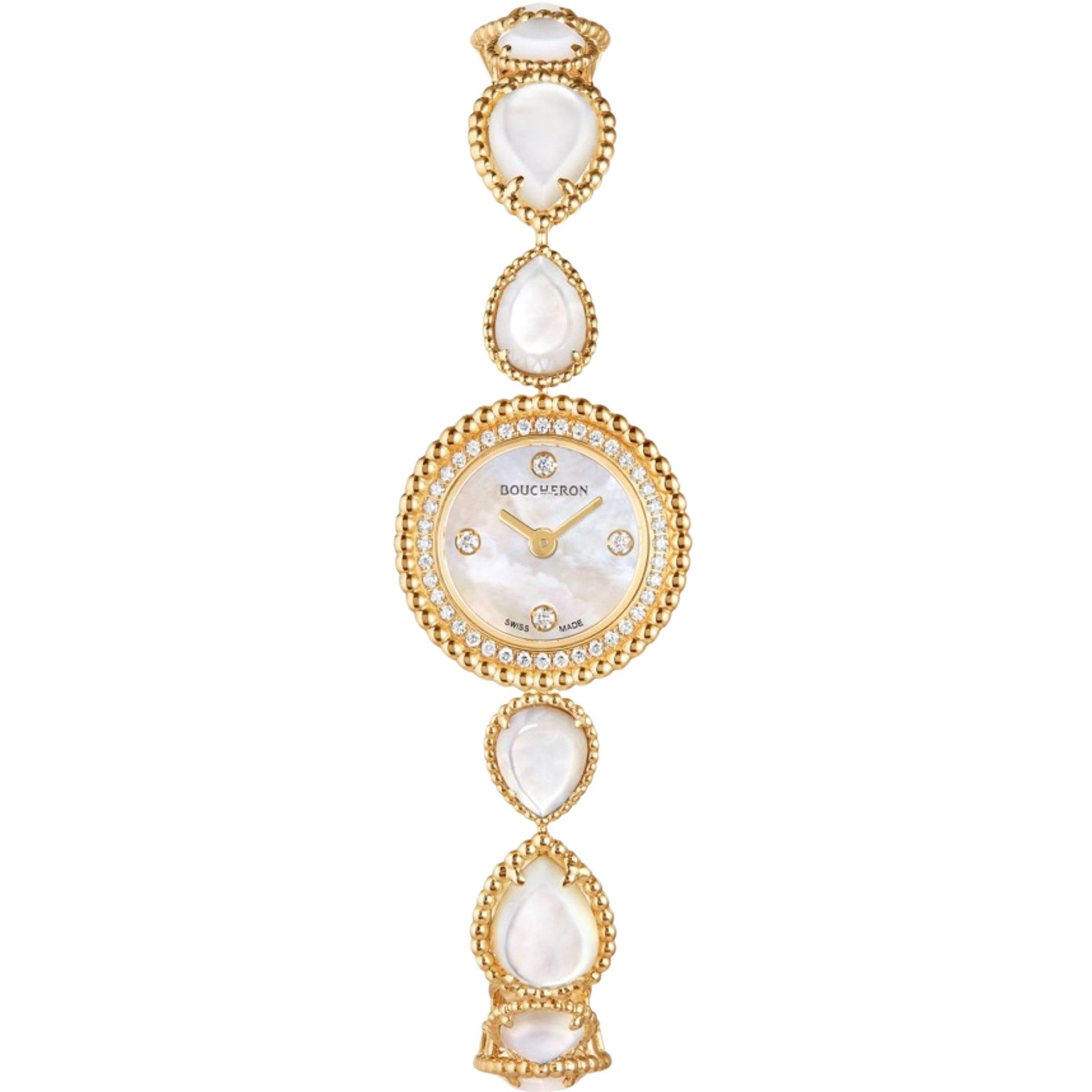 Serpent Boheme yellow gold & diamonds Watch - White & Yellow
